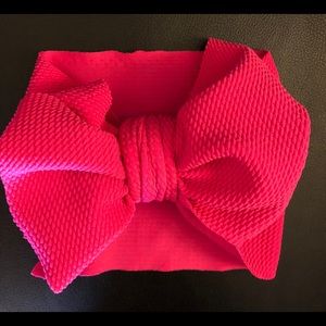 Hot Pink Stretch Wrap Bow